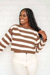 More To Come Brown Sweater