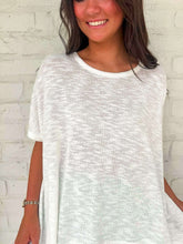 Load image into Gallery viewer, Sunset Stroll White Oversized Top