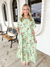 Load image into Gallery viewer, Greenery Gardens Floral Dress