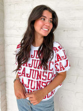 Load image into Gallery viewer, Jordan Amanda White Cajuns Top