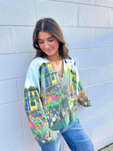 Load image into Gallery viewer, Queen Of Sparkles Mardi Gras Parade Scene Cardigan