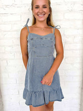 Load image into Gallery viewer, Travel With Me Light Denim Dress