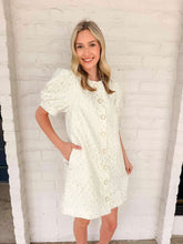 Load image into Gallery viewer, Elegant Gaze Cream Dress