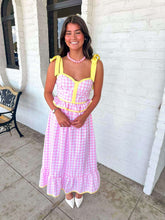 Load image into Gallery viewer, Shores Of Shells Pink Gingham Dress
