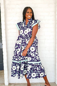 Sail The Sea Navy Dress