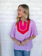 Load image into Gallery viewer, Victory Vibes Pink Top
