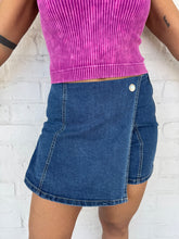 Load image into Gallery viewer, Silent Withdrawal Dark Denim Skort