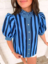 Load image into Gallery viewer, Set The Tone Navy Top
