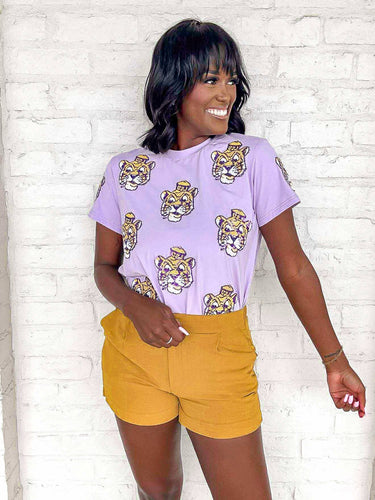 Jordan Amanda LSU Tiger Head Purple Exclusive