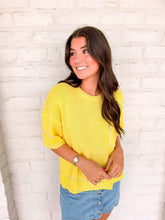 Load image into Gallery viewer, Stitch Your Way Yellow Top
