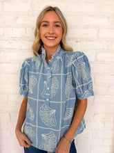 Load image into Gallery viewer, Sweet Escape Blue Top