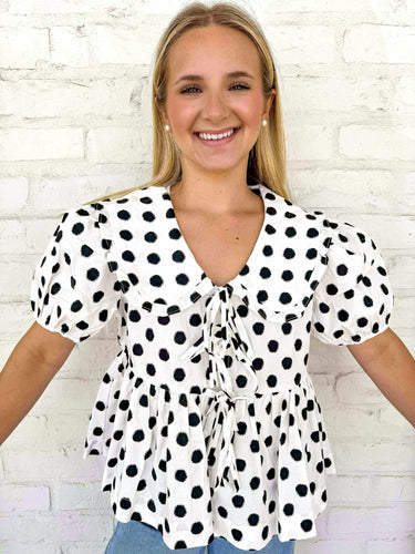Embrace The Change Polka Dot Top