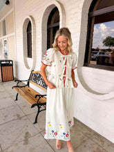 Load image into Gallery viewer, Fields Of Spring White Skirt Set
