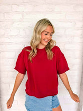 Load image into Gallery viewer, Basic Work Cabernet Top