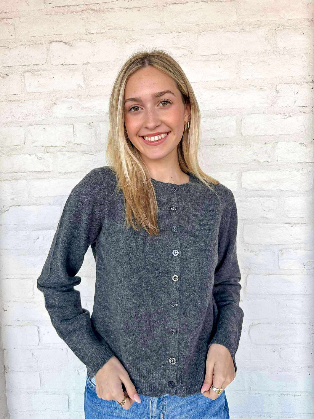 Next Chapter Charcoal Cardigan Top