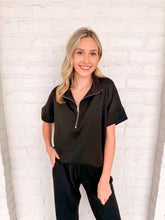 Load image into Gallery viewer, Eyes On You Black Pant Set
