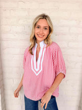 Load image into Gallery viewer, Fair Enough Pink Stripe Top