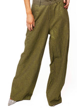 Load image into Gallery viewer, Queen Of Sparkles Olive Green Rhinestone Pants
