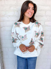 Load image into Gallery viewer, Jordan Amanda Pink Multi Christmas Sleigh Sweater