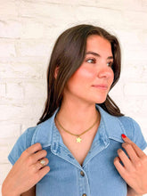 Load image into Gallery viewer, Gold Star Link Chain Necklace