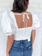 Load image into Gallery viewer, The Charm Sweetheart White Top