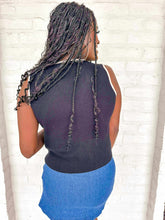 Load image into Gallery viewer, Only See You Black Top