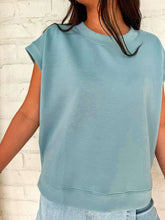 Load image into Gallery viewer, In A Daydream Blue Gray Scuba Top