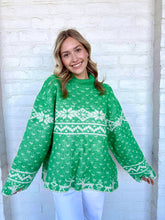 Load image into Gallery viewer, On The Bright Side Green Sweater