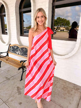 Load image into Gallery viewer, Stripes Of Hope Pink  Dress