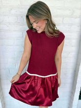 Load image into Gallery viewer, Holding Onto Joy Burgundy Dress