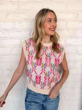 Load image into Gallery viewer, THML Butterfly Away Floral Top