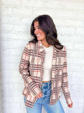 Load image into Gallery viewer, Checkered Pattern Almond  Mix Jacket