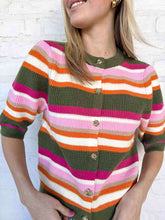 Load image into Gallery viewer, THML Striped Bell Multi Knit Top