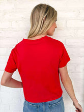 Load image into Gallery viewer, Fill My Cup Cropped Ruby Tee