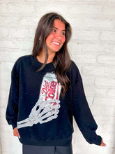Load image into Gallery viewer, Queen Of Sparkles Diet Coke Black Skeleton Licensed Sweatshirt