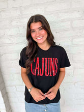 Load image into Gallery viewer, Jordan Amanda Black Cajuns Top