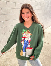 Load image into Gallery viewer, Queen Of Sparkles Dark Green Cajun Nutcracker Sweatshirt