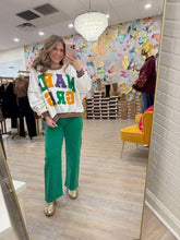 Load image into Gallery viewer, Mardi Gras Loose Fit Sweatshirt Top