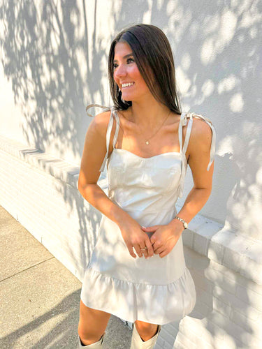 Keep A Secret Ecru Dress