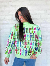Load image into Gallery viewer, Queen Of Sparkles Mint Multi Nutcracker Sweatshirt