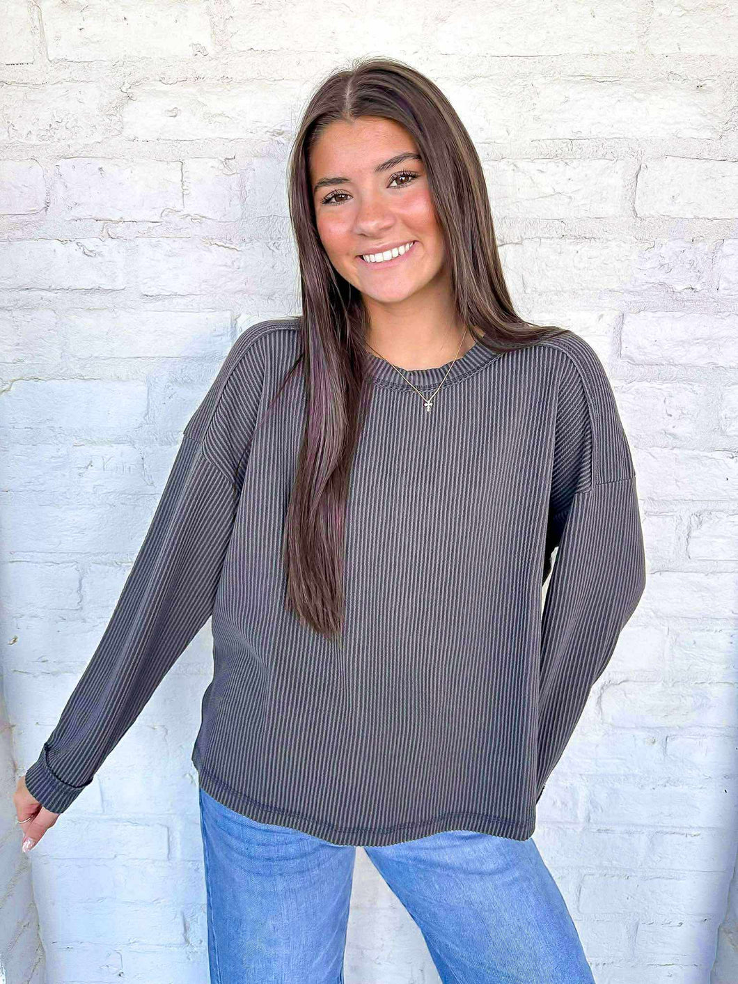 Hard Worker Charcoal Top