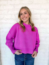 Load image into Gallery viewer, That’s So True Bright Mauve Sweater