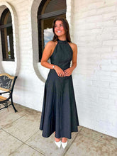 Load image into Gallery viewer, Chasing You Denim Halter Dress