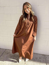 Load image into Gallery viewer, Fall Frenzy Brown Dress