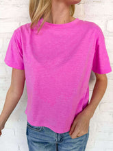 Load image into Gallery viewer, Fill My Cup Cropped Heather Mauve Tee