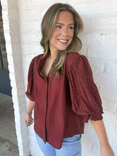 Load image into Gallery viewer, Show You Care Amber Rhinestone Top