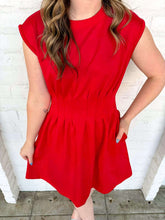Load image into Gallery viewer, Totally Relaxed Red Dress