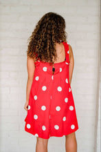 Load image into Gallery viewer, Succeed First Red Polka Dot Dress