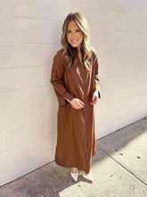 Load image into Gallery viewer, Fall Frenzy Brown Dress