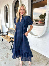 Load image into Gallery viewer, Know The Truth Navy Dress
